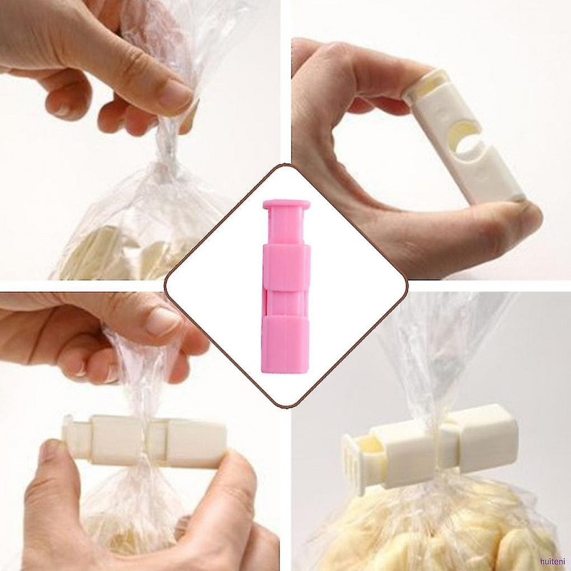 10pcs Seal Clips Kitchen Food Snack Bag Sealers Plastic Portable Storage Sealing