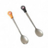 2pcs Dog Cat Spoon Stainless Steel Pet Food Spoon Dog Can Spoon