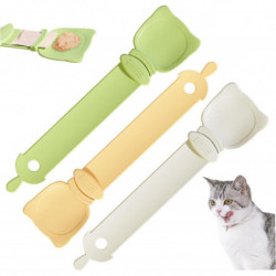 Cuillère à friandises pour chats, cuillère à nourriture pour chats, cuillère distributrice de friandises humides [...]