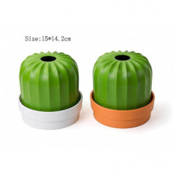2 Pcs Multifunction Plastic Creative Cactus Tissue Box