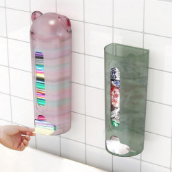 Cartoon Shape Plastic Bag Storage Rack Wall Mounted Garbage Bag Transparent Storage Box Kitchen Bathroom Garbage [...]
