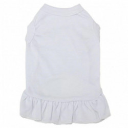 Jupe de chien Col rond Pet Supplies Solid Color Ruffle Pet Dog Vêtements pour la fête