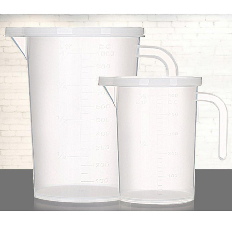 3pcs Durable Plastic Measuring Cup Kitchen Utensil Measure 500ml