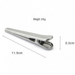 1 Pc Stainless Steel Food Storage Bag Sealer Sealing Clip Kitchen Home Clamp Tool