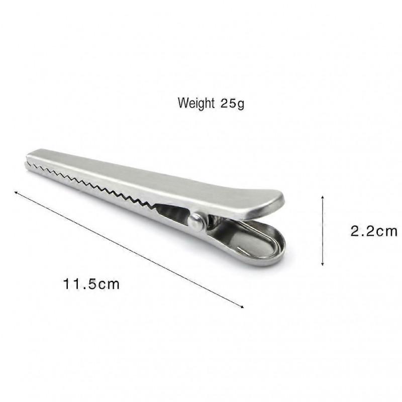 1 Pc Stainless Steel Food Storage Bag Sealer Sealing Clip Kitchen Home Clamp Tool