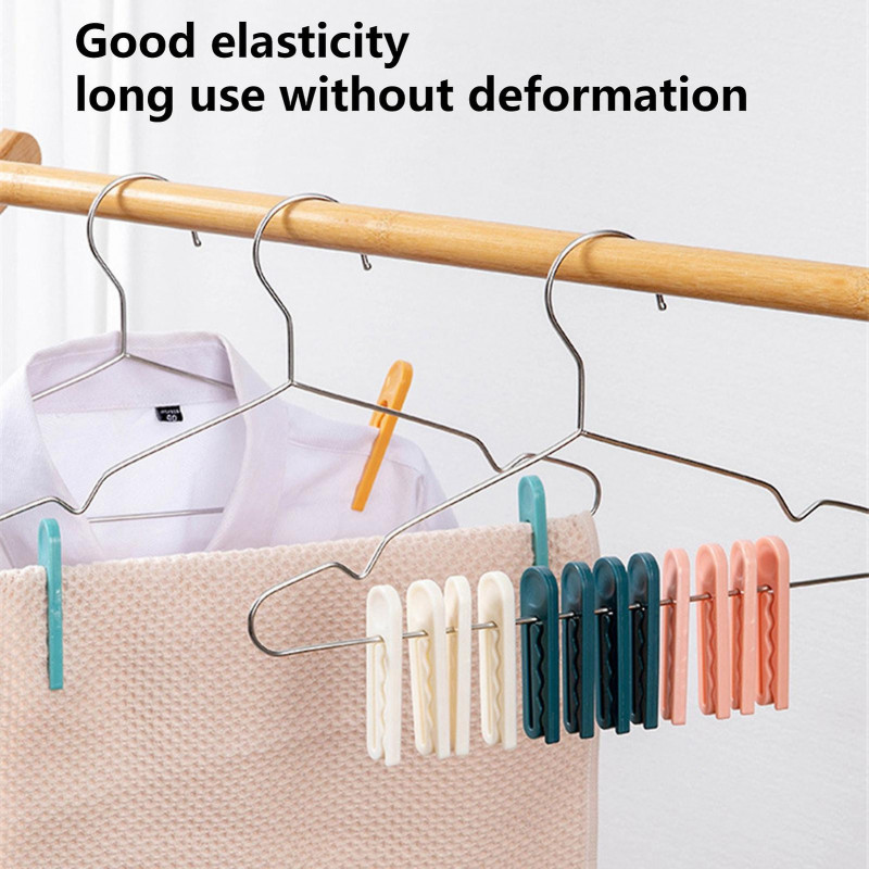 10pcs Clothes Clip Sturdy Multifunctional Reusable Food Quilt Garments Clamp Household Supplies