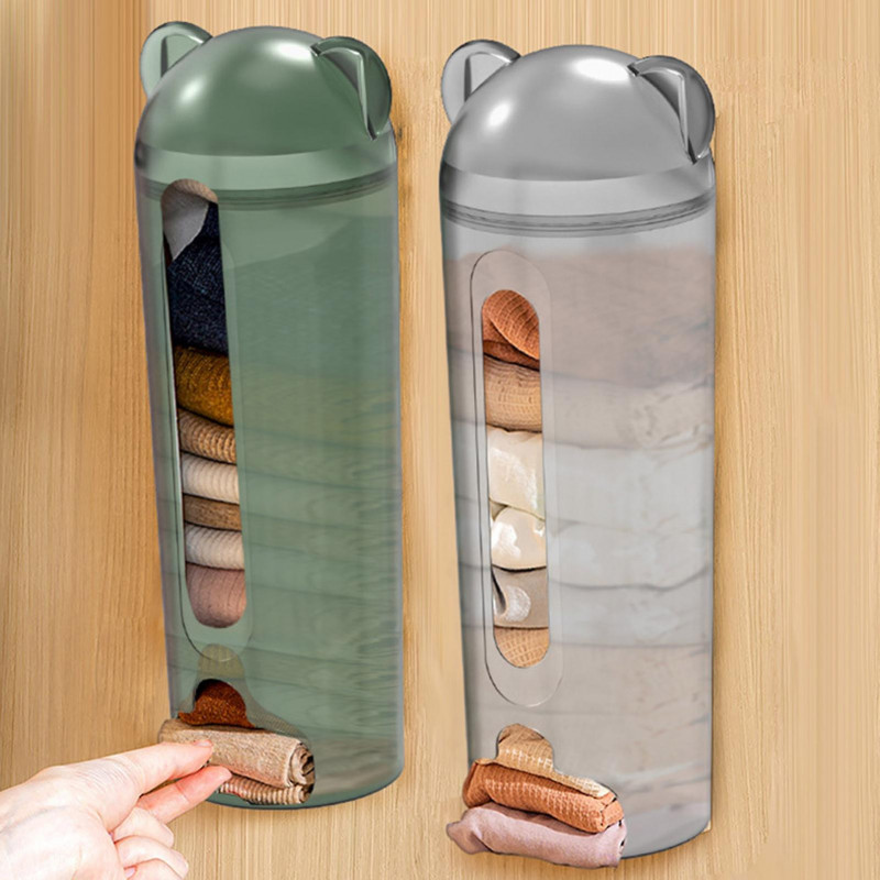 Cartoon Shape Plastic Bag Storage Rack Wall Mounted Garbage Bag Transparent Storage Box Kitchen Bathroom Garbage [...]
