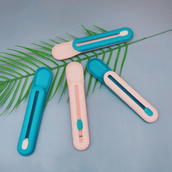 Pet Dog Feeding Spoon Plastic Scoop For Cat Strip Jellys Wet Food No Waste