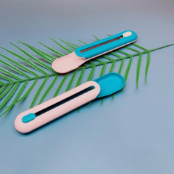 Pet Dog Feeding Spoon Plastic Scoop For Cat Strip Jellys Wet Food No Waste