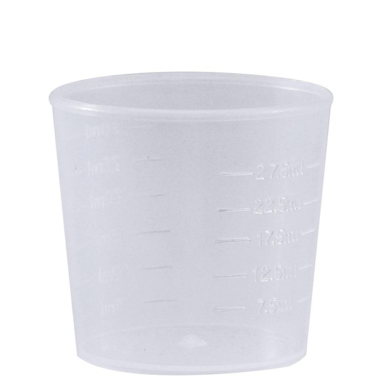 100 Pcs Plastic Disposable Cups Plastic Cup Graduated Cup Plastic Measuring Cups Measuring Cups Culinary