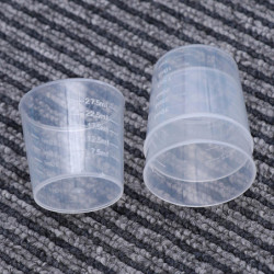 100 Pcs Plastic Disposable Cups Plastic Cup Graduated Cup Plastic Measuring Cups Measuring Cups Culinary