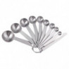 10 Pcs Cup Set Small Tablespoon Kitchen Spoon Scale Measuring Scoop Kitchen Stainless Measuring Tool