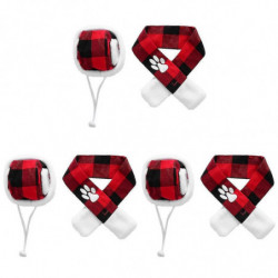 3 Sets Xmas Pet Dog Lovely Pet Dog Scarf Xmas Pet Accessories Pet Supplies