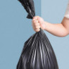 3 Roll / 150 Pieces of Thicken Black Garbage Bag Portable Portable Garbage Bag Disposable Vest Bag