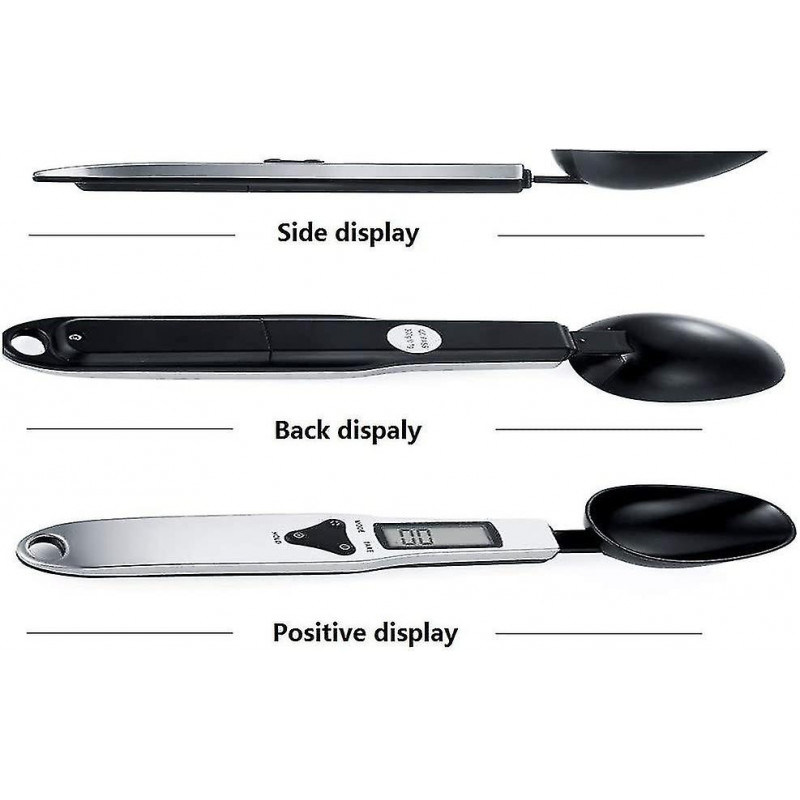 New Kitchen Digital Food Scale Spoon, Electronic Measuring Weighing Spoon With Lcd Display 500g/0.1g