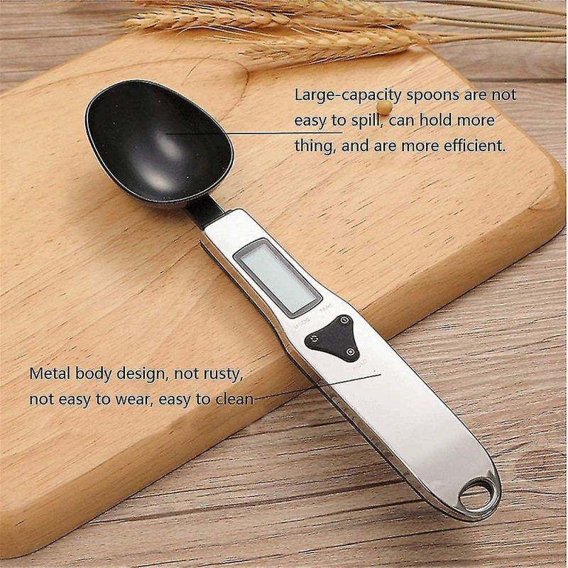 New Kitchen Digital Food Scale Spoon, Electronic Measuring Weighing Spoon With Lcd Display 500g/0.1g