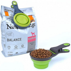 Multi-purpose Pet Food Scoop, 3 In 1 Collapsible Silicone Measuring Cup And Bag Closure Clip For Dog Cat Storage [...]