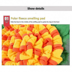 Multi Function Pet Sniffing Mat Polar Fleece Cushion Slow Eating Feeding Pad Anti