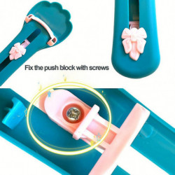 Lovely Paw-shape Cat Feeder Squeeze Spoon Detachable Pet Feeding Feeder For All Cat Kittens