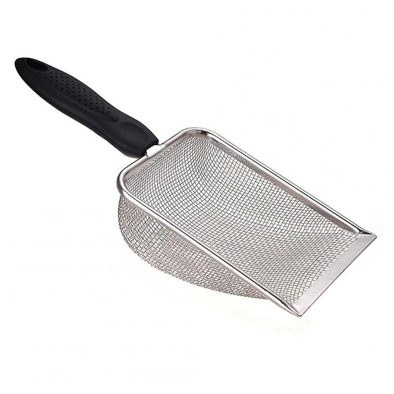 201 Pelle de litière de chat en acier inoxydable Outil de pelle de pelle durable Outil de pelle de sable monté