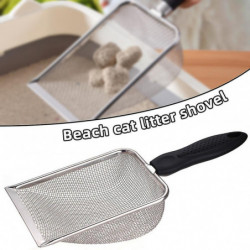 201 Pelle de litière de chat en acier inoxydable Outil de pelle de pelle durable Outil de pelle de sable monté 201 Pelle de litière de chat en acier inoxydable Outil de pelle de pelle durable Outil de pelle de sable monté