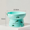 Pet Ceramic Tall Raised Bowl Durable Versatile Cat Feeding Supplies For Protect Your Pet\'s Spine