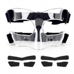 Nose Shield, Suitable for Broken Noses, Mask with Padding, Adjustable, Breathable, Transparent, Suitable for Basketball