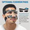Nose Shield, Suitable for Broken Noses, Mask with Padding, Adjustable, Breathable, Transparent, Suitable for Basketball