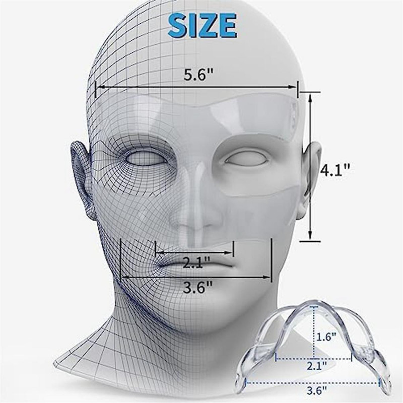 Nose Shield, Suitable for Broken Noses, Mask with Padding, Adjustable, Breathable, Transparent, Suitable for Basketball