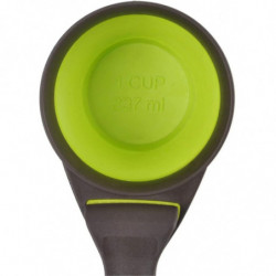 2pcs Collapsible Pet Scoop Silicone Measuring S Set A 2pcs Collapsible Pet Scoop Silicone Measuring S Set A