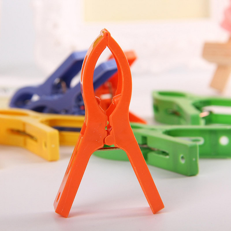 8Pcs/Set Clothespins Powerful Portable Plastic Food Bag Sealing Clips for Bathroom