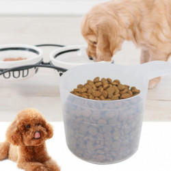 200g Pet Food Shovel Transparent Feeding Scoop Multifunctional Cat Dog Food Measuring Spoon