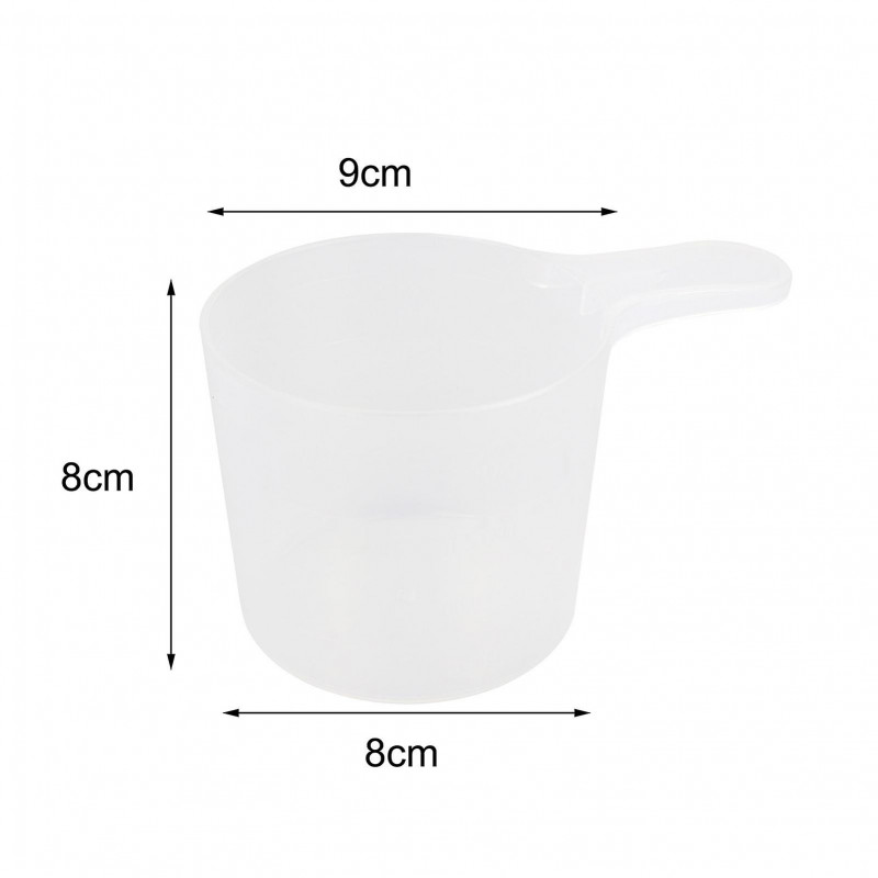 200g Pet Food Shovel Transparent Feeding Scoop Multifunctional Cat Dog Food Measuring Spoon