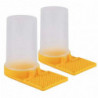 2 Pcs Bee Water Feeder Adjustable Transparent Easy Installation High Strength