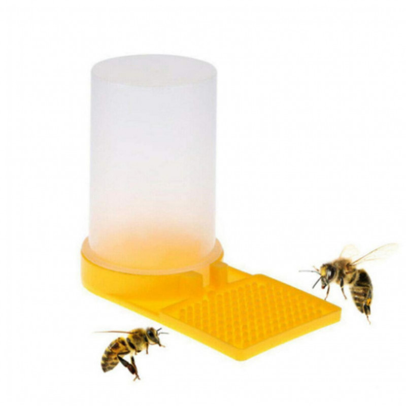 2 Pcs Bee Water Feeder Adjustable Transparent Easy Installation High Strength