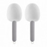 2Pcs Pet Food Spoon Long Handle Dog Feeding Scoop with Sealed Bag Clip Comfortable Grip Cat Food Shovel Pet Supplies