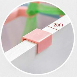 4pcs Portable Trash Bag Holder, Kitchen Door Back Type Portable Garbage Bag Holder Household Cabinet Door Behind [...]