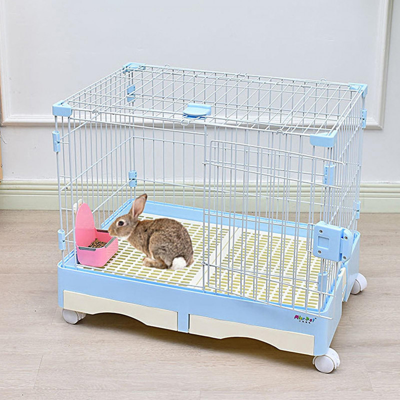 Feeder Bowl Anti-falling Anti-bite Edge Large Capacity PP Plastic Hanging Design Rabbit Bowl Pet Supplies