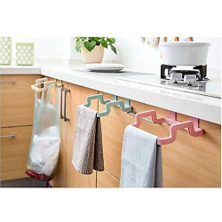 4pcs Portable Trash Bag Holder, Kitchen Door Back Type Portable Garbage Bag Holder Household Cabinet Door Behind [...]