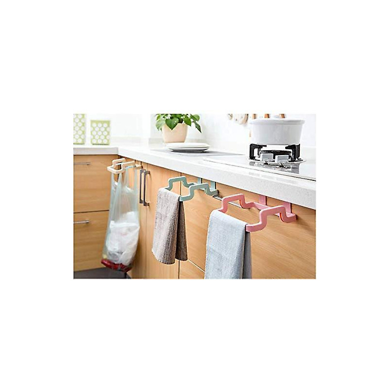 4pcs Portable Trash Bag Holder, Kitchen Door Back Type Portable Garbage Bag Holder Household Cabinet Door Behind [...]