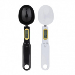 500g/0.1g Measuring Spoon Home Kitchen Salt Coffee Sugar LCD Display Digital Scale Measuring Scoop, Black