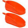 2pcs Livestock Feed Shovel Thicken Feed Scoop Reusable Feed Scoop Poultry Feed Shovel Farm Shovel