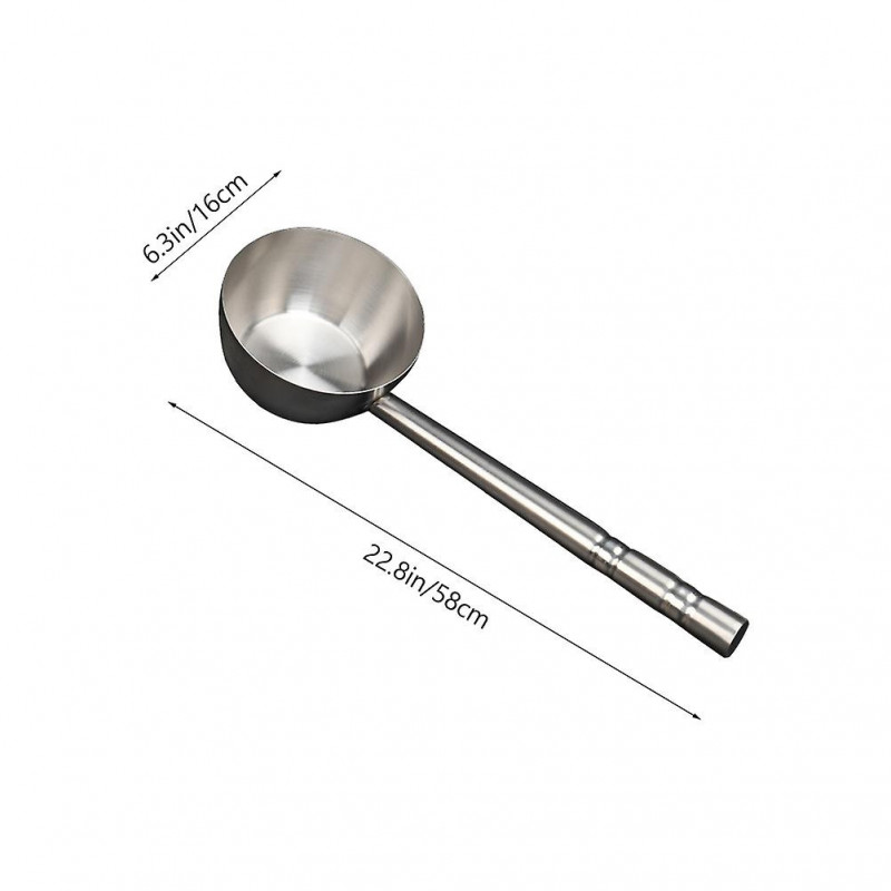 Stainless Steel Water Ladle Multipurpose Water Spoon Long Handle Water Scoop