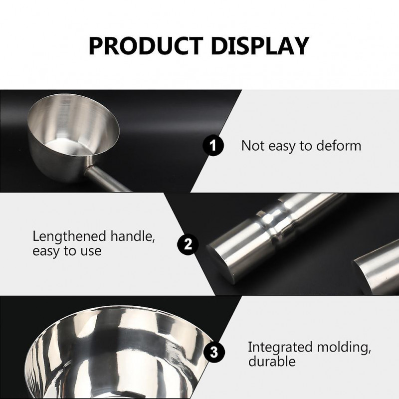 Stainless Steel Water Ladle Multipurpose Water Spoon Long Handle Water Scoop