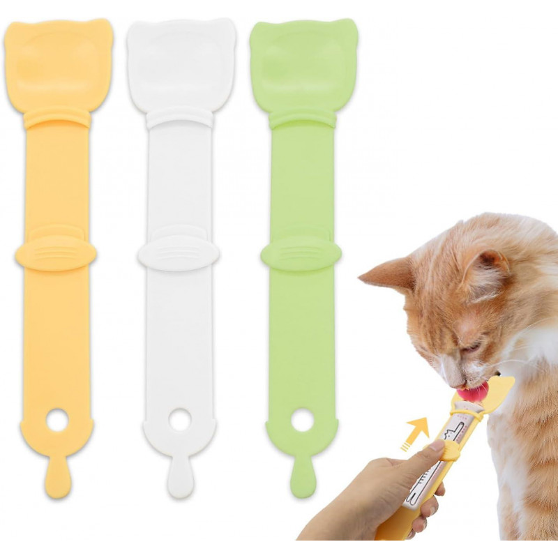3pcs Happy Spoon Cats Cute Cat Treat Spoon, 2 in 1 Cat Squeeze Treat Spoons, Cat Strip Feeder, Multi Functional [...]