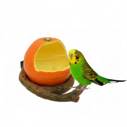 Plastic Parrot Feeding Box Artificial Fruit Branch Feeding Accessories Supplies For Outdoor Garden Yard Food Storage