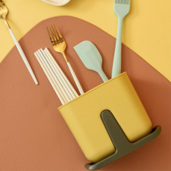 Cutlery Drainer Spoon Multi Functional Fork 2 Compartments Detachable Stylish