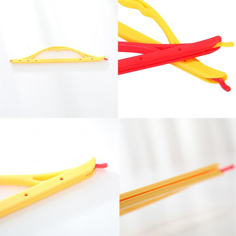 9pcs With Handle Portable For Food Sealing Clamp Chips Keep Fresh Snack Bag Clip