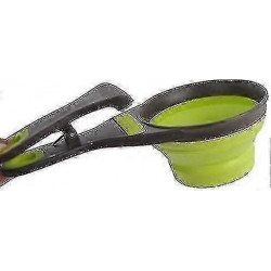 3-in-1 Collapsible Silicone Measuring Cup and Clip for Pet Food_Sep