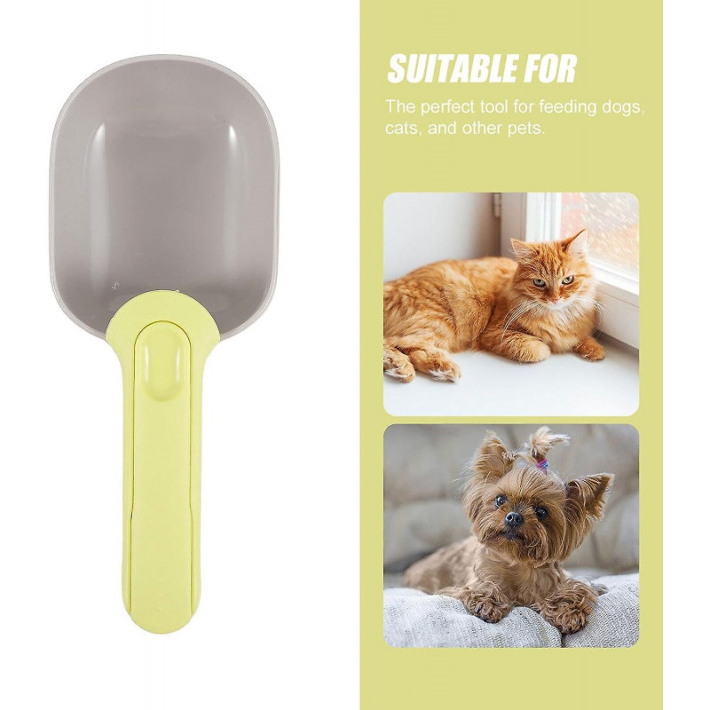 Scoop For Dog Food Pet Food Scoop Dog Food Scoop With Bag Clip Cat Food Spoon Plastic Pet Food Feeding Scoop Cat [...]